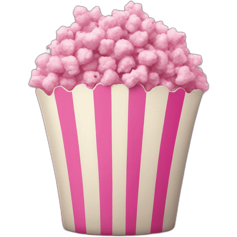 Pink popcorn  emoji