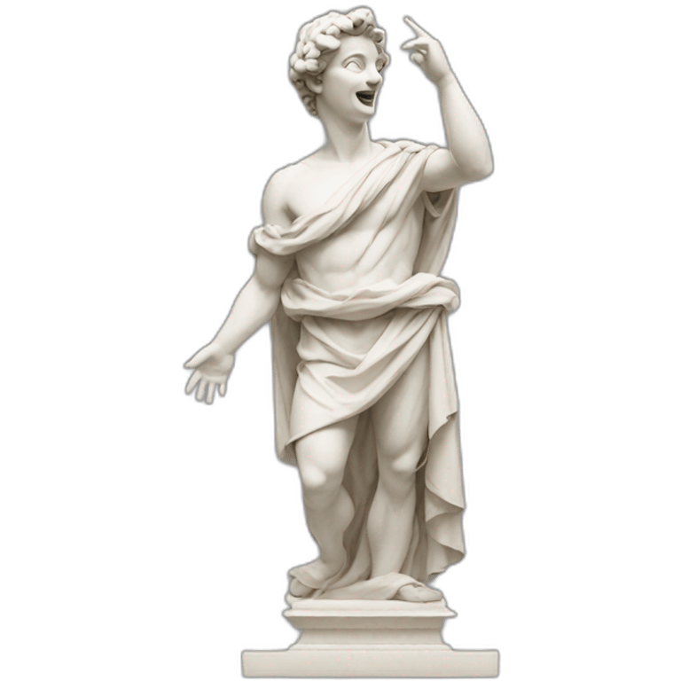 italian statue speaking gestures emoji