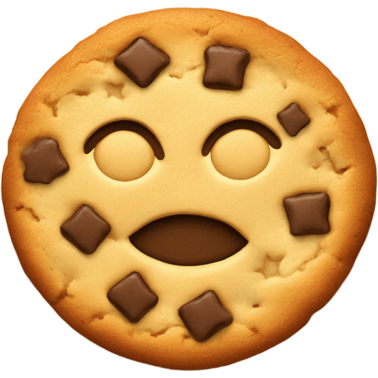 a cookie with a baked dollar sign  emoji