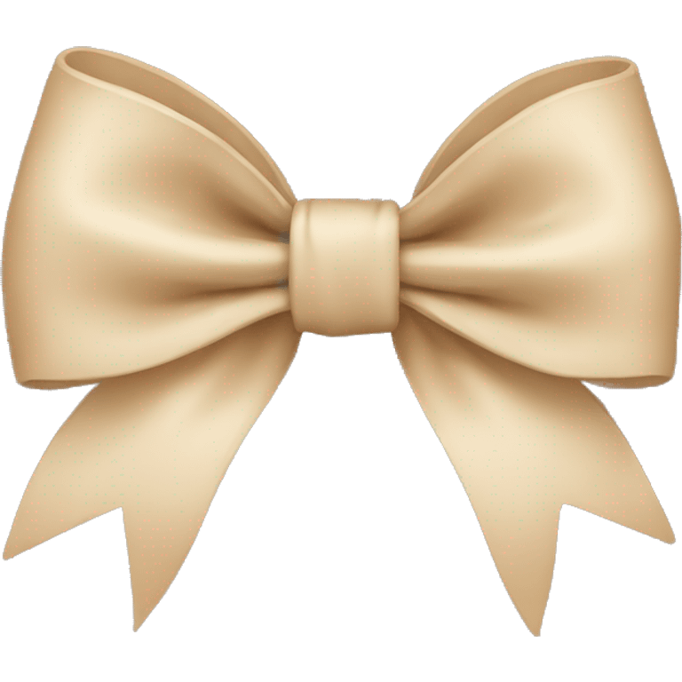 Beige bow emoji