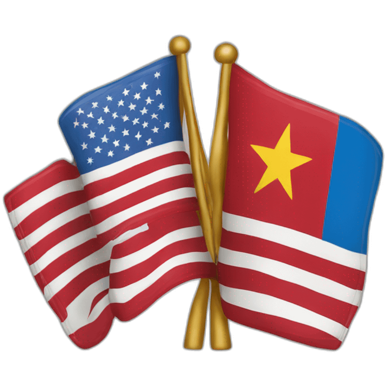 Usa and Belgian flag emoji