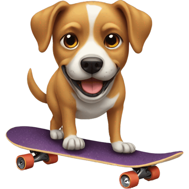 Dog on a skateboard emoji