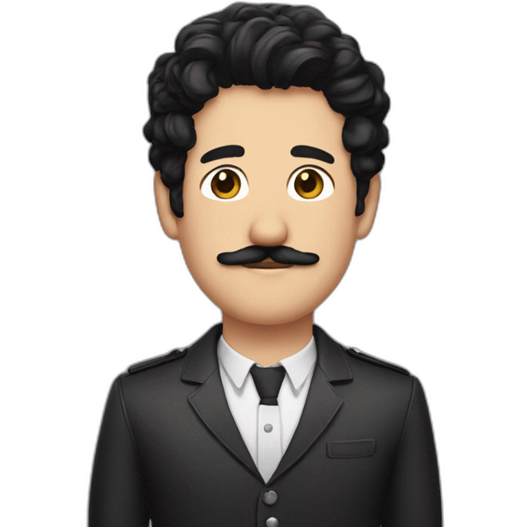 miles teller with mustache and black hair emoji