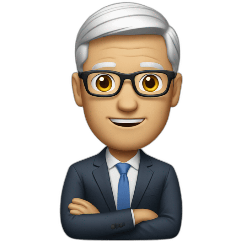 Tim Cook making presentation emoji