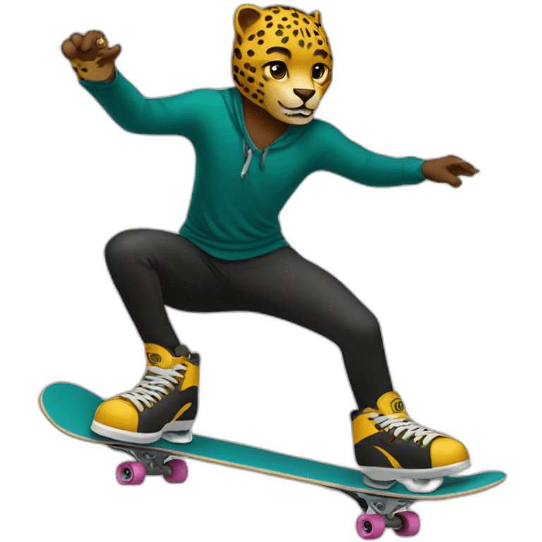 Jaguar skater emoji