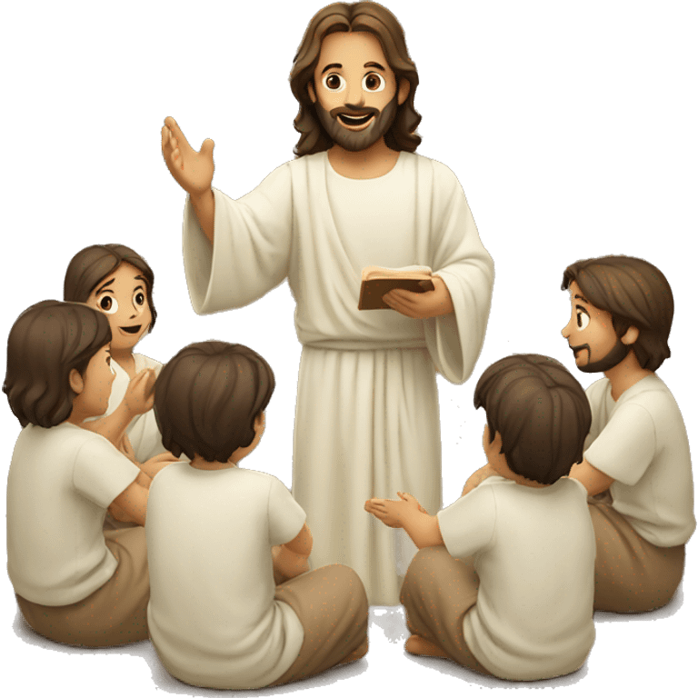 Jesus teaching children emoji