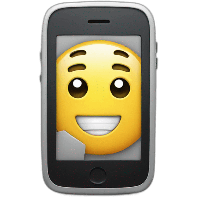 Emoji showing phone  emoji