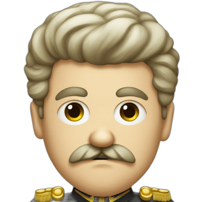 Little angry German dictator with mustache emoji