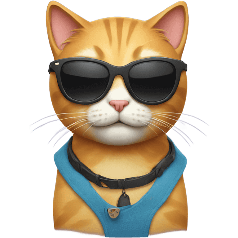 Cat with sunglasses emoji