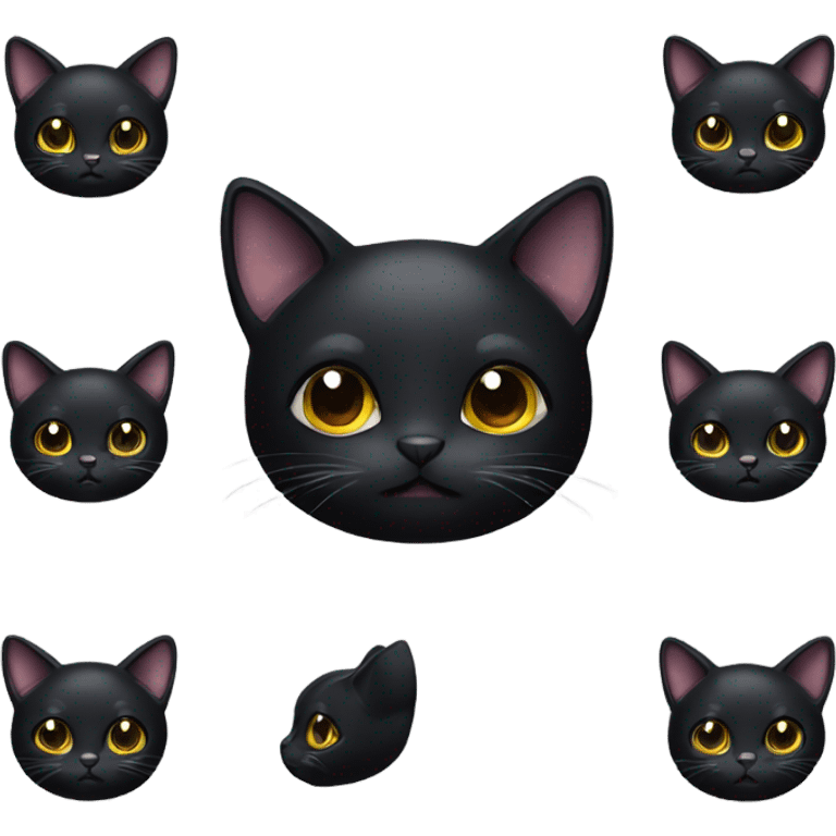  Cute black cat emoji