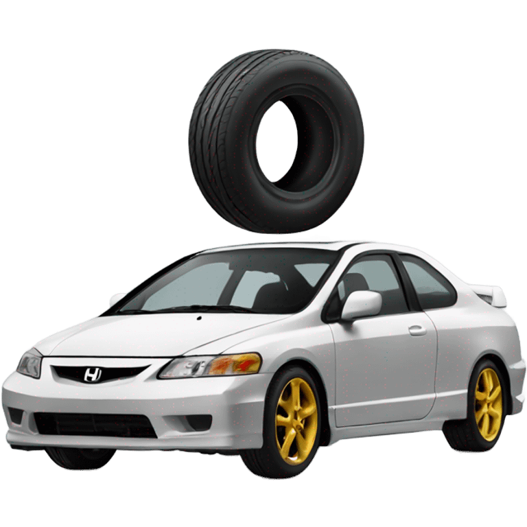 Drag tire Honda civic  emoji