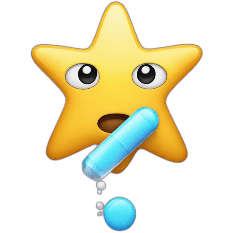 A drug with a star emoji