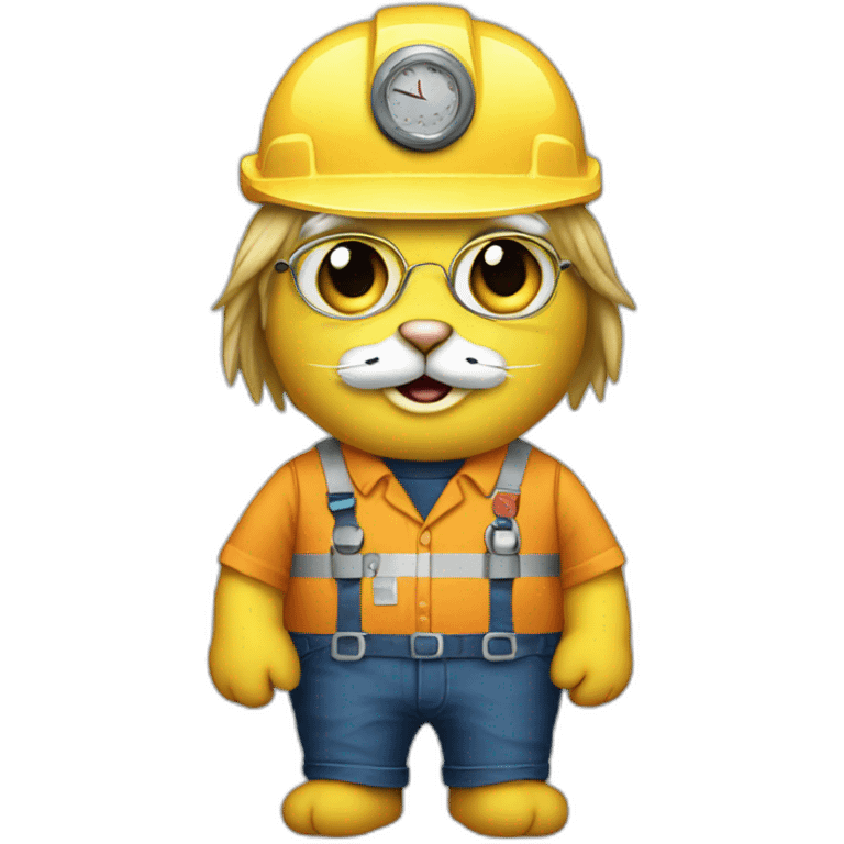 Trump as a cat engineer emoji