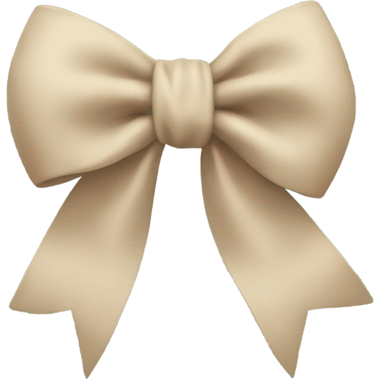 Beige bow emoji