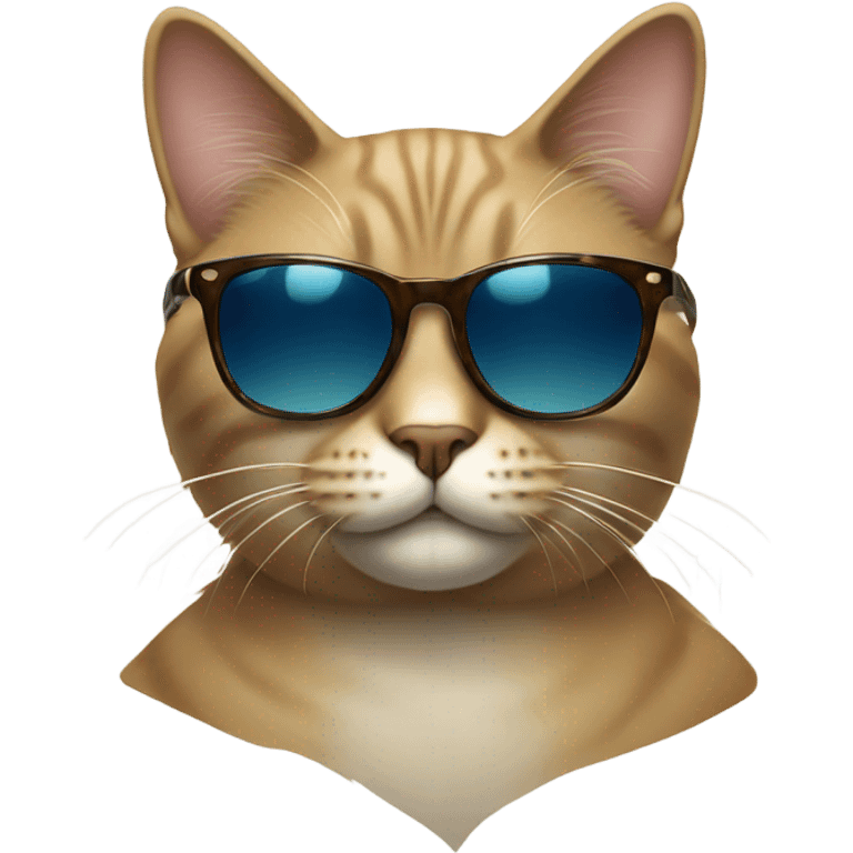 Cat with sunglasses emoji