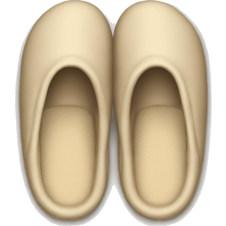 beige house slippers emoji