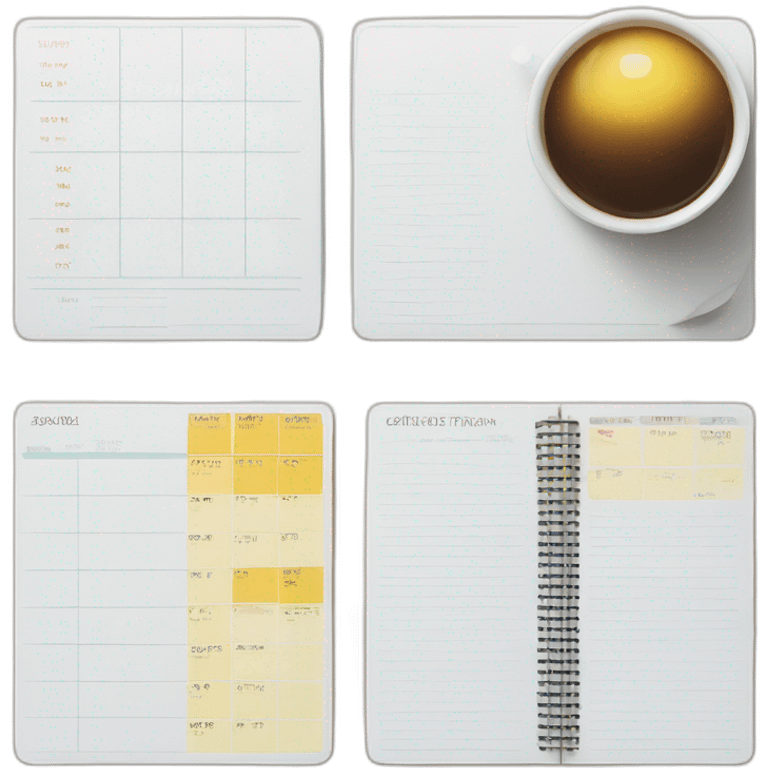 agenda schedule planner weekly full emoji