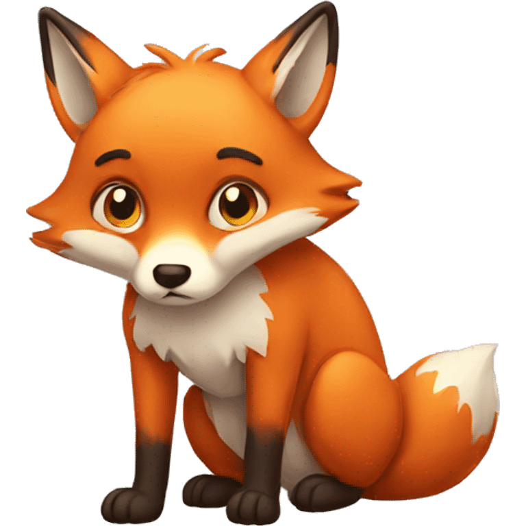 sad fox emoji