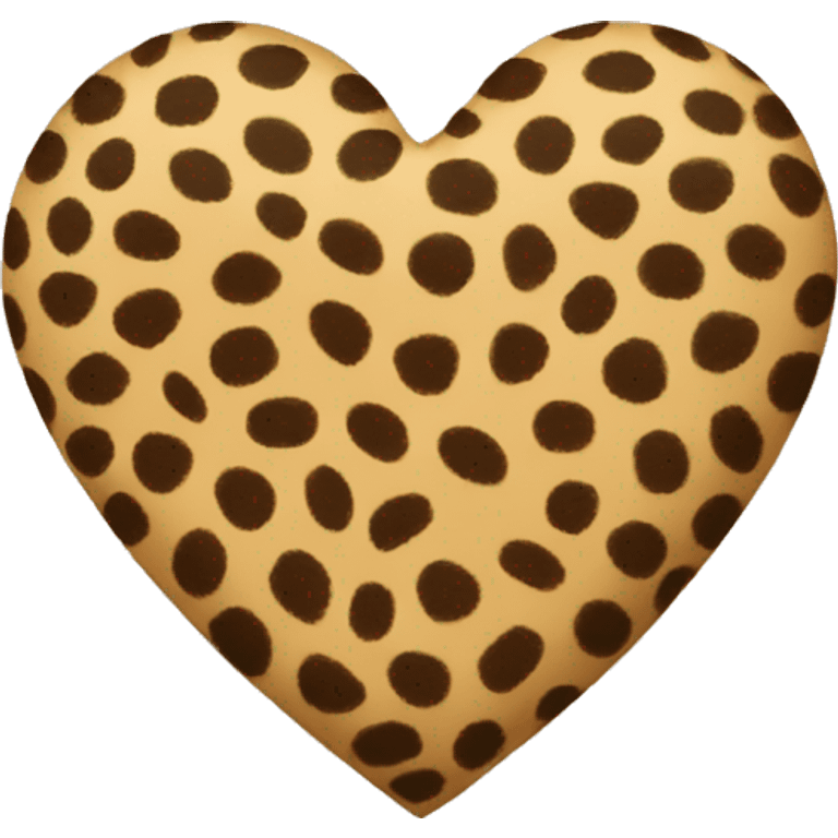 cheeta print heart emoji