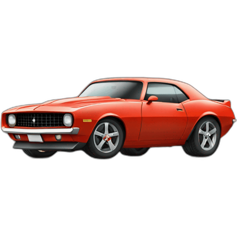 tomato driving a camaro emoji