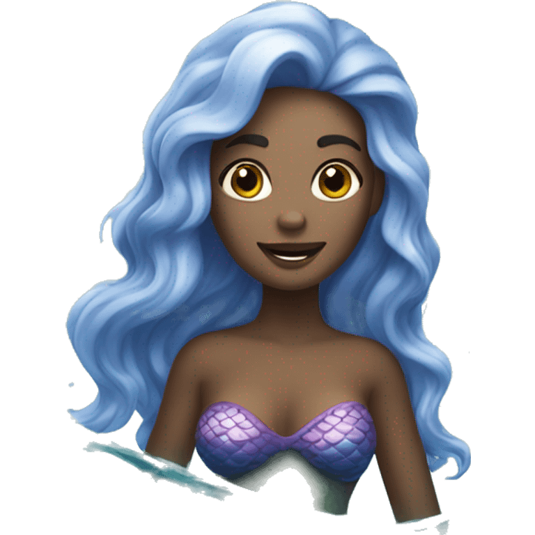 a mermaid in the sea emoji