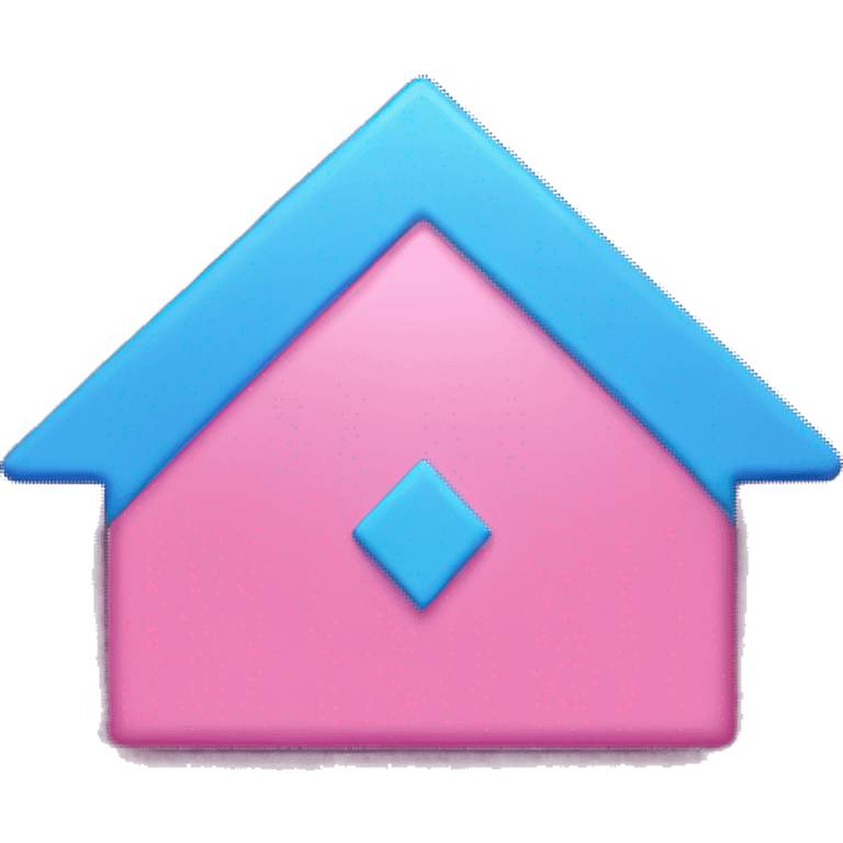 pink square with blue arrow inside emoji