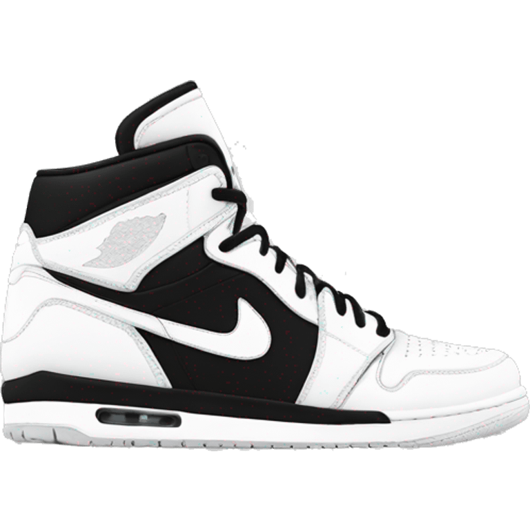 nike air jordan black and white emoji