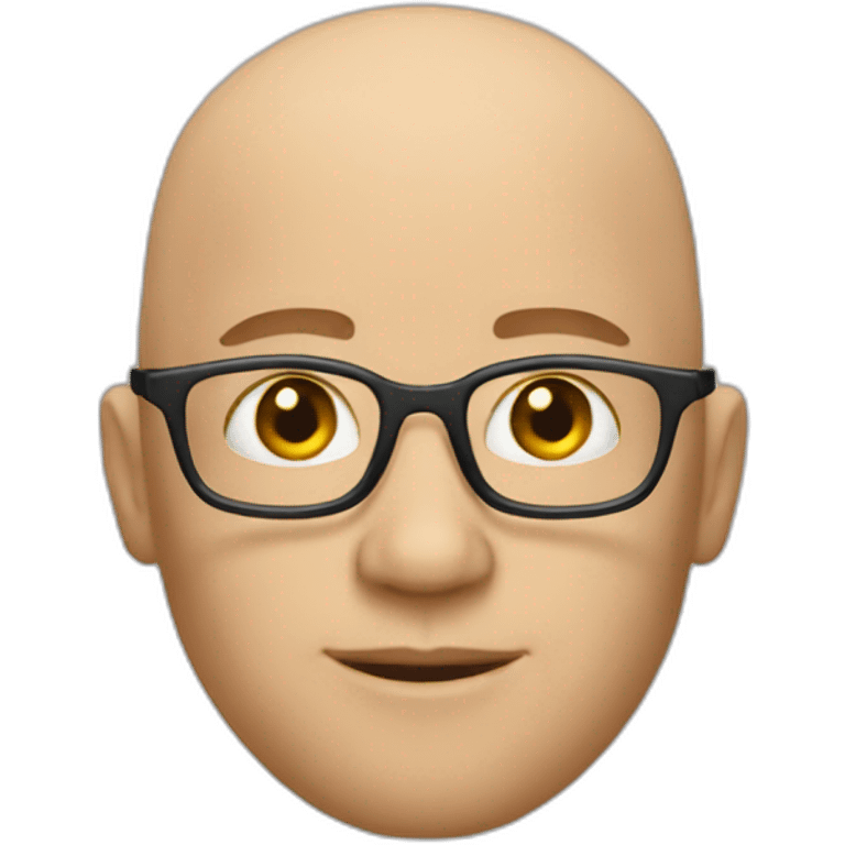 julien, a bald ux designer emoji