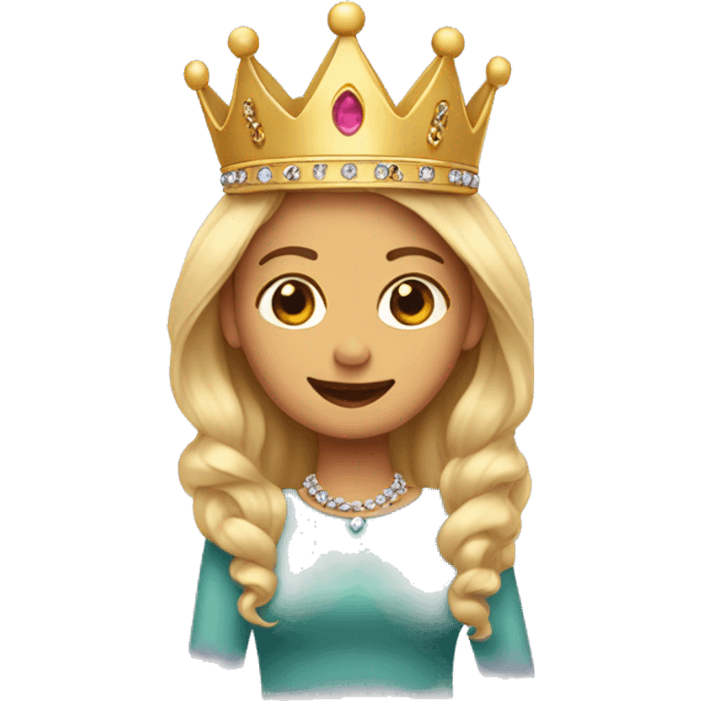  💁🏼‍♀️ This emoji With a crown on the head emoji