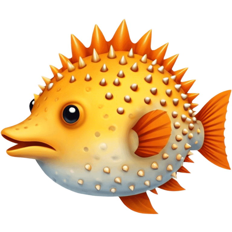 All Orange Arizona Cardinals PufferFish with Spikes emoji