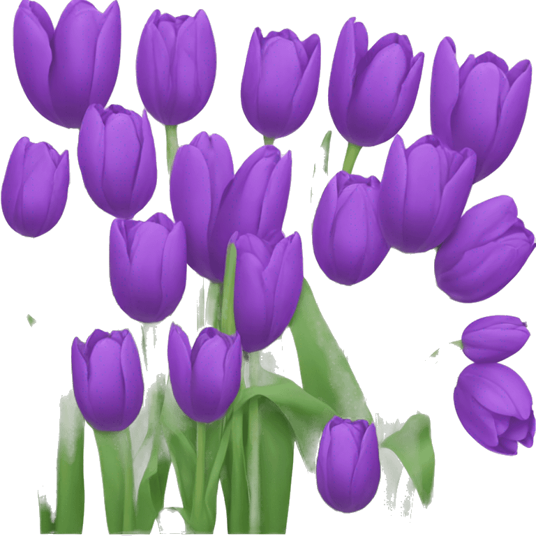 purple tulips emoji