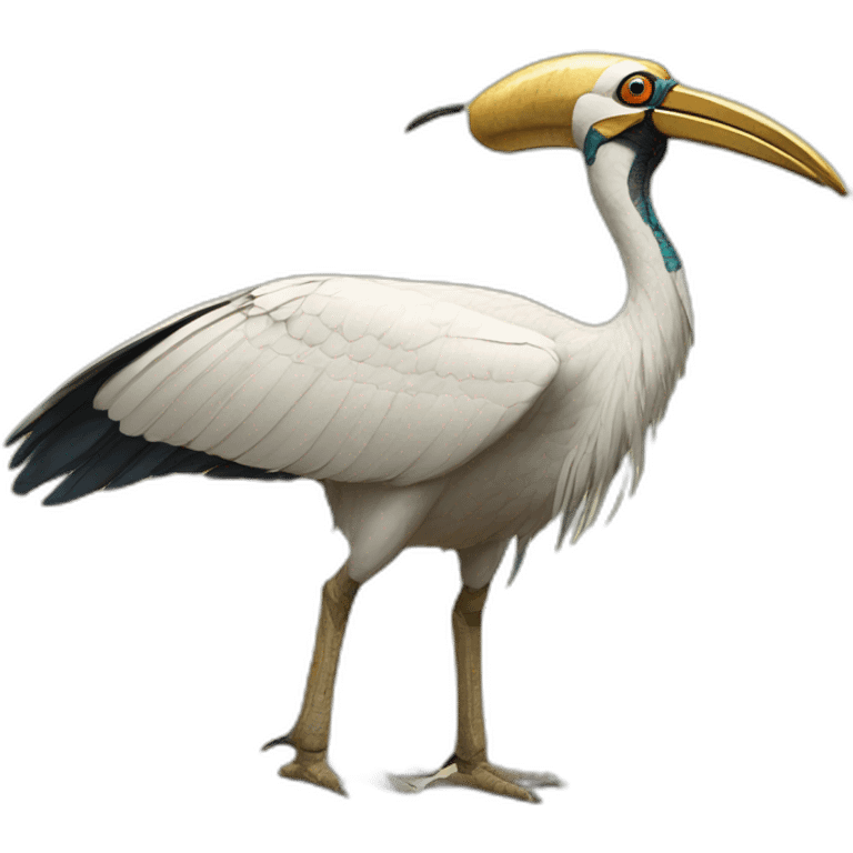 thoth egyptian god depicted as ibis emoji