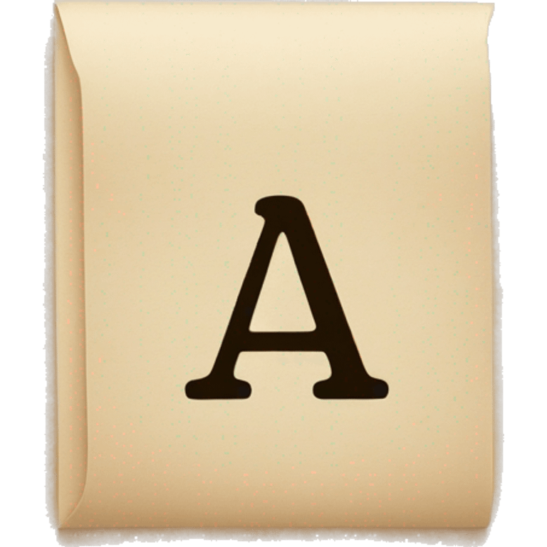 Letter a with face emoji