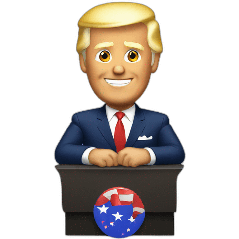 Trump with Biden emoji