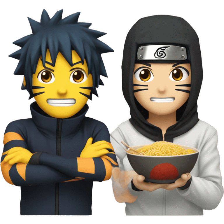 Naruto et a ramen emoji