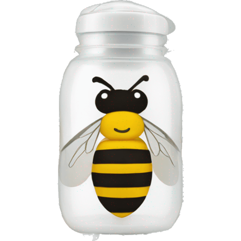 Bee patterned feeding bottle emoji