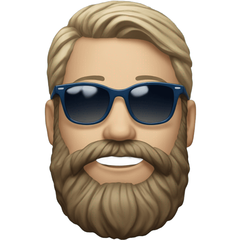 realistic portrait of bearded male with Rayna shades and Tampa bay rays fitted emoji