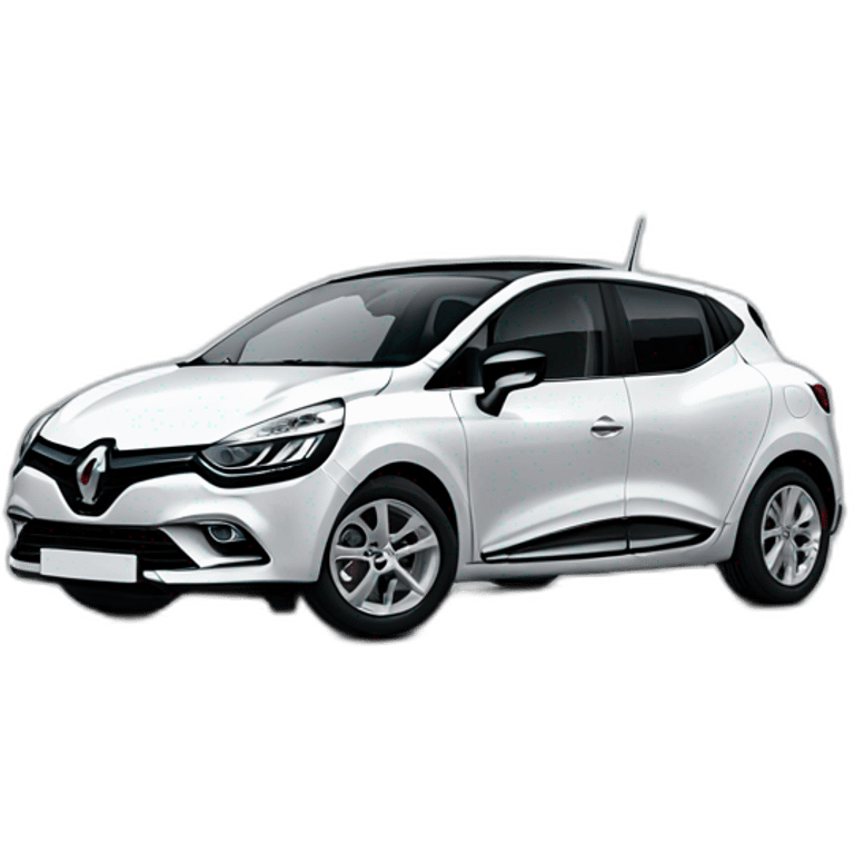 White Renault clio emoji