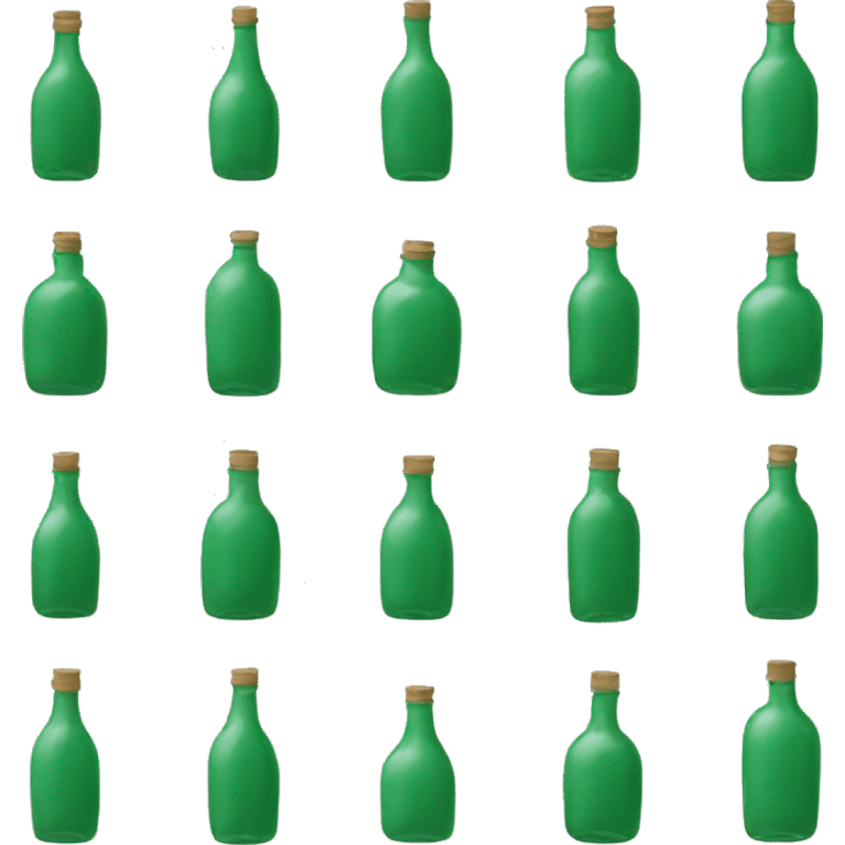 Bottle green circle emoji