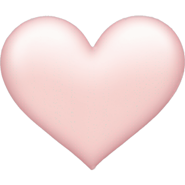 Pale pink heart emoji