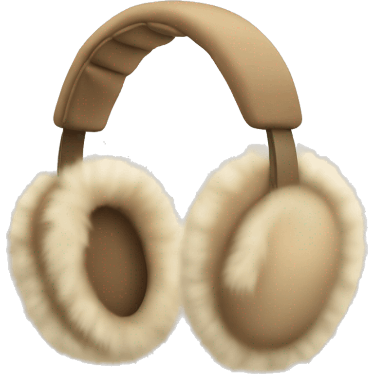 beige fur earmuffs emoji