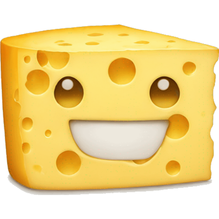 cheese face love emoji