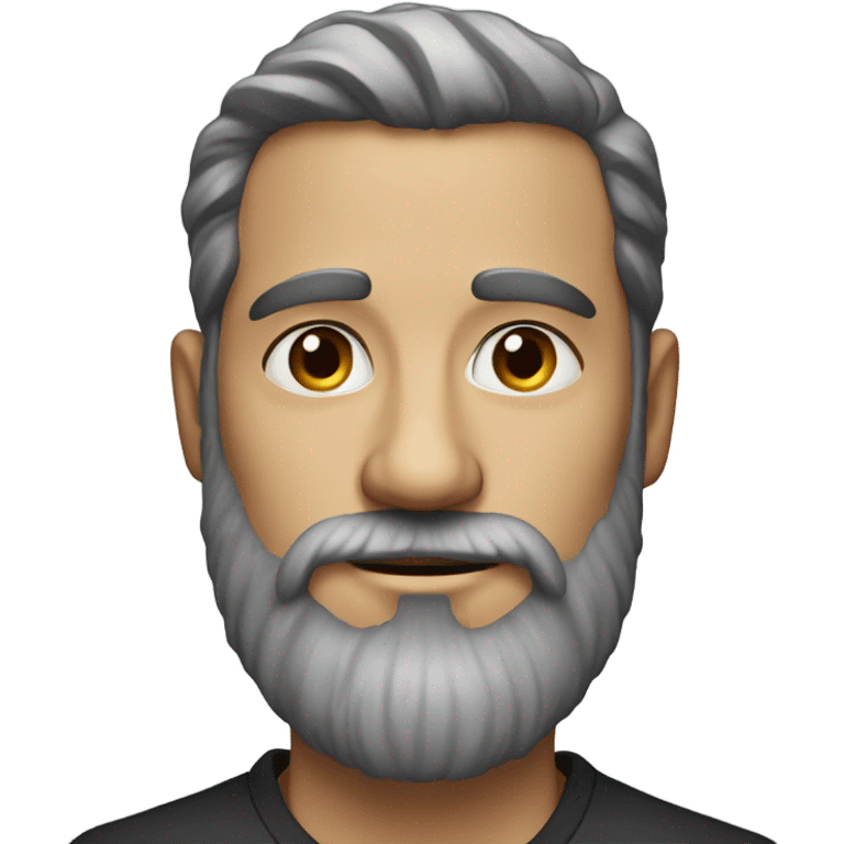 realistic portrait of bearded man emoji