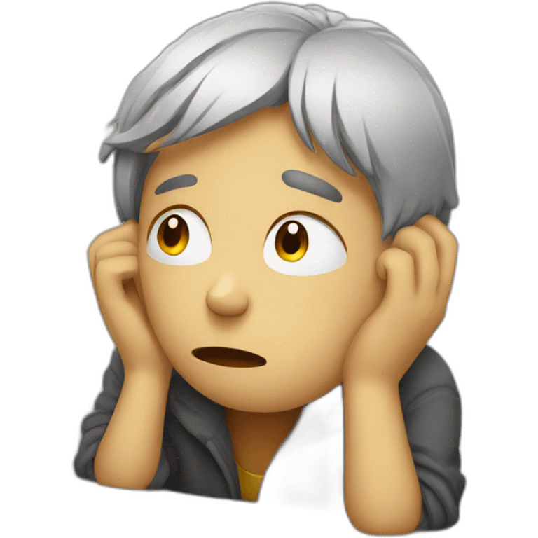 depressed person emoji