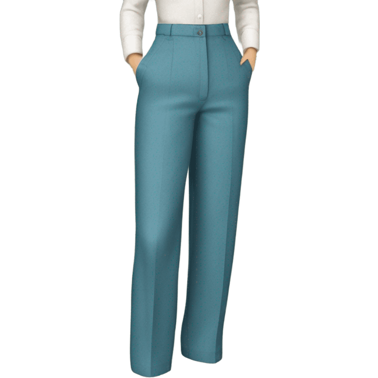 Vintage blue trouser emoji