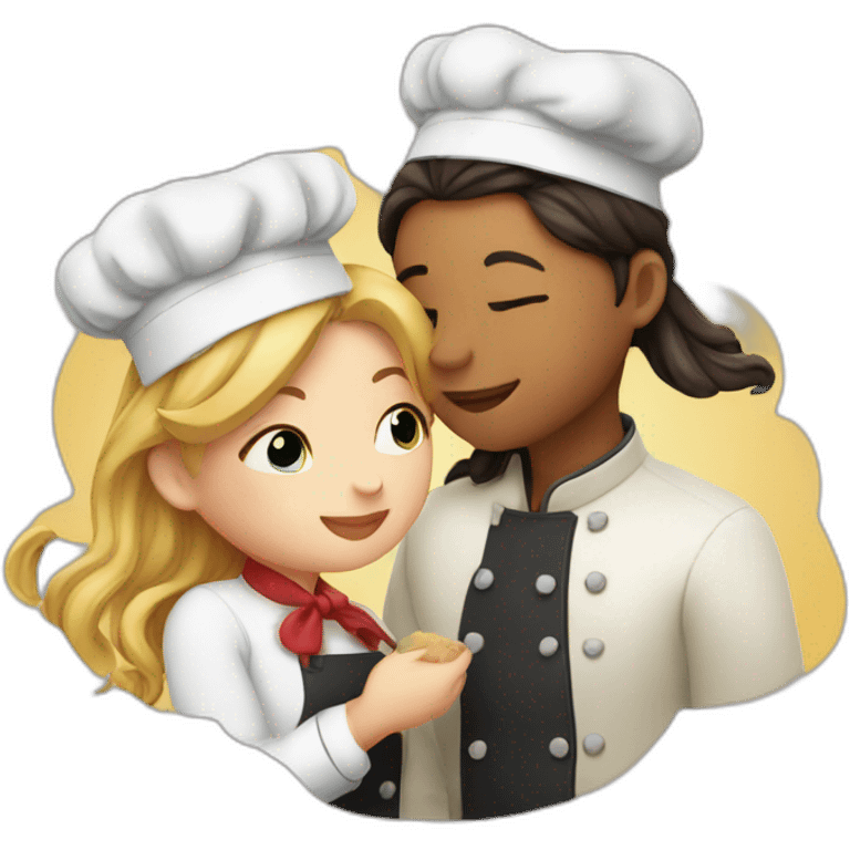 a girl giving a chef kiss emoji