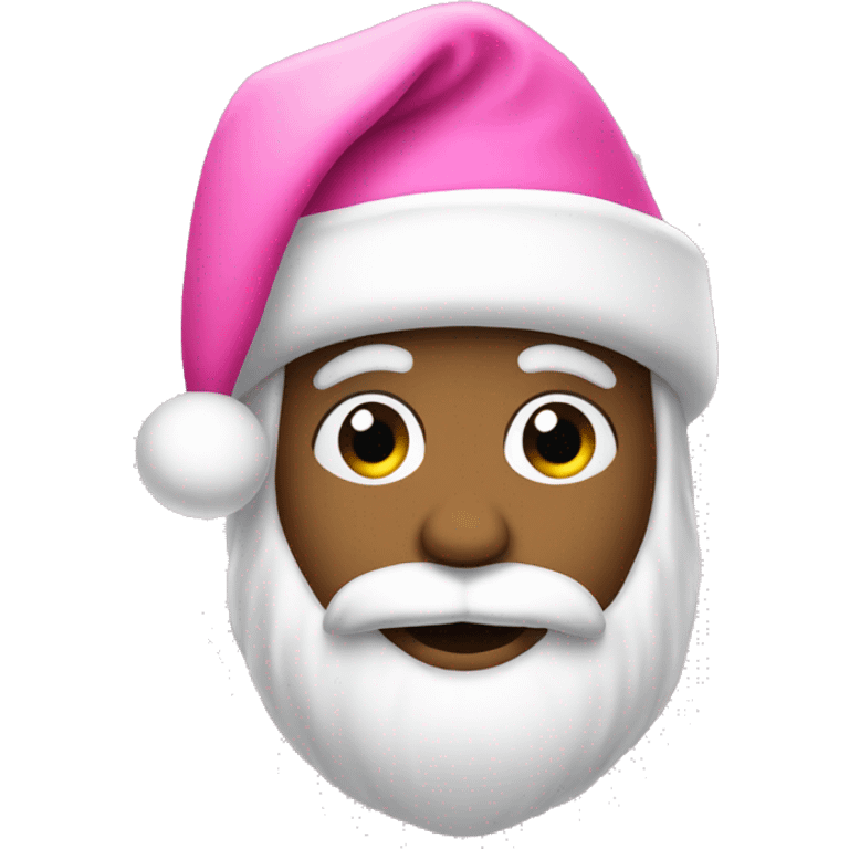 Pink Santa hat emoji