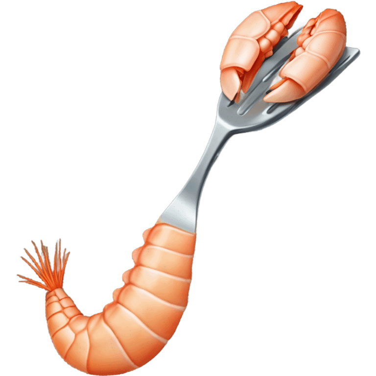 Shrimp with spatula  emoji