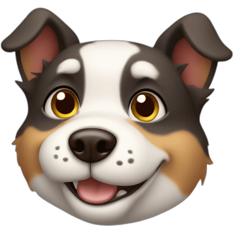 Cute little Smiling Dog  emoji