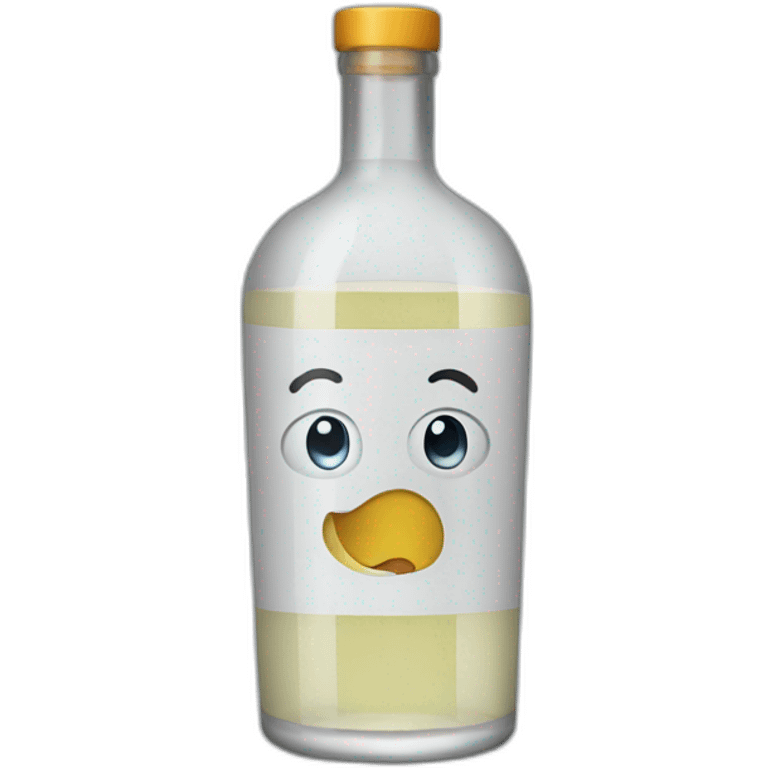 a bottle of vodka emoji